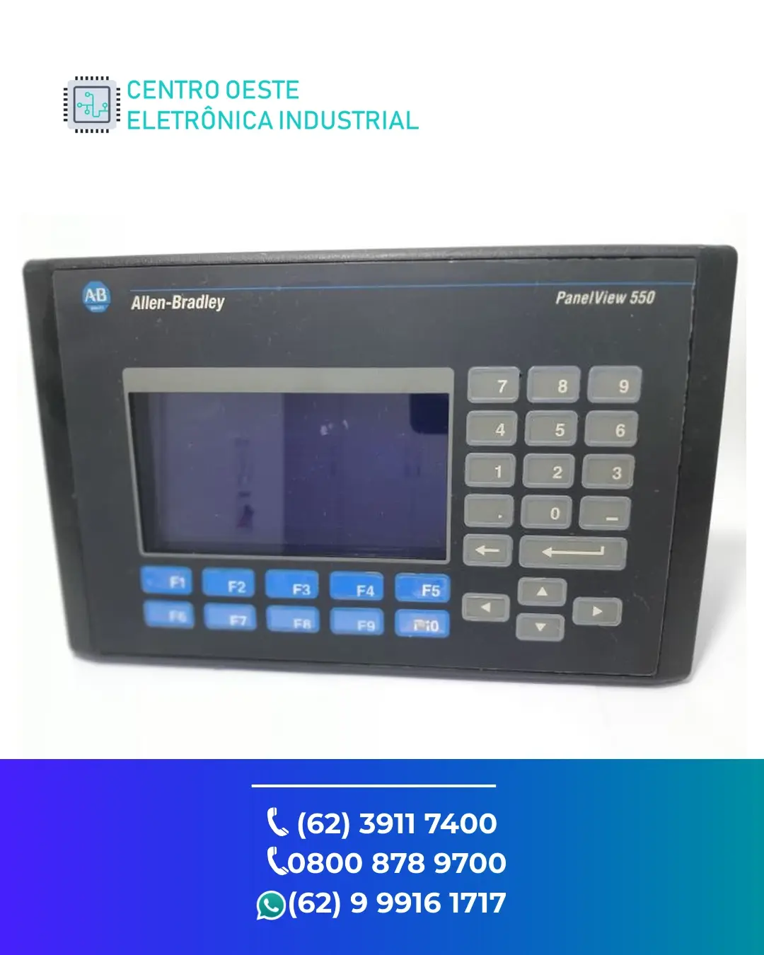 ASSISTÊNCIA TÉCNICA IHM ALLEN BRADLEY PANELVIEW 550 BRASIL
