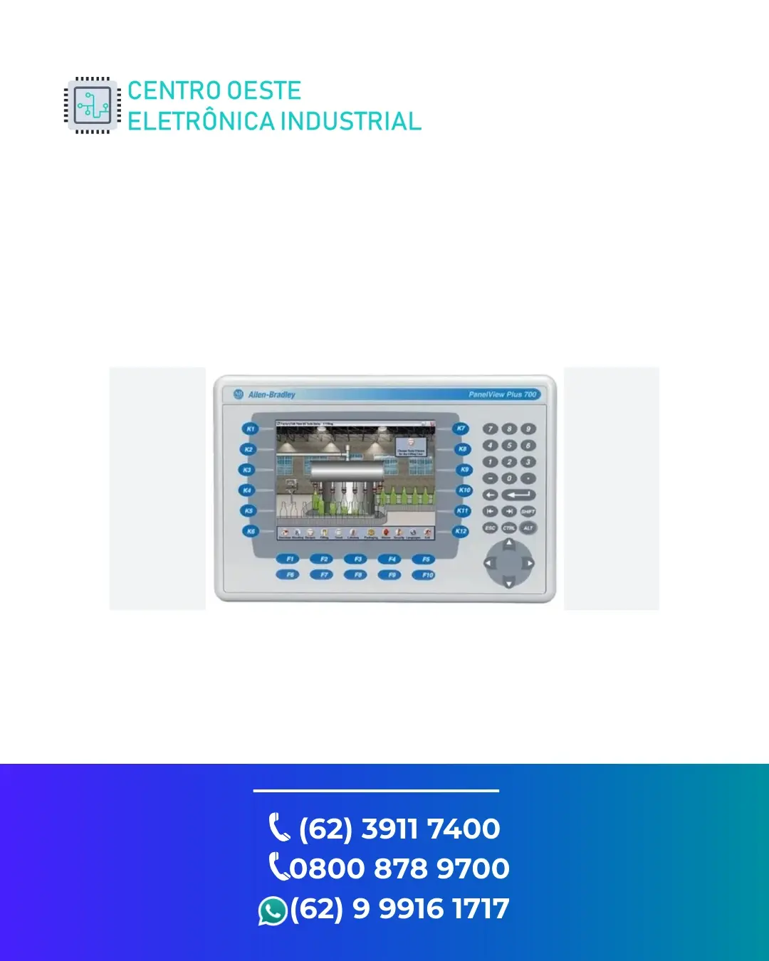 ASSISTÊNCIA TÉCNICA IHM ALLEN BRADLEY PANELVIEW PLUS BRASIL