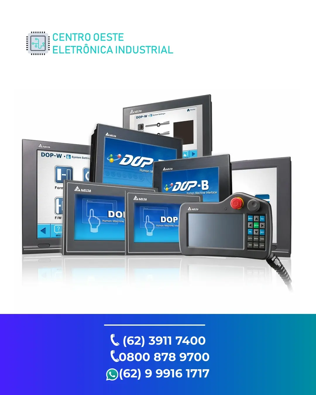 ASSISTÊNCIA TÉCNICA IHM DELTA DOP 100 GOIÁS
