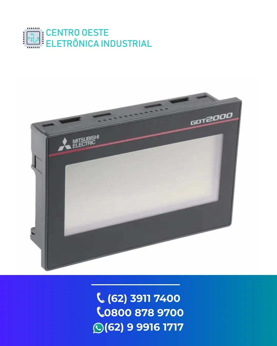 ASSISTÊNCIA TÉCNICA IHM MITSUBISHI GT2510 GOIANIA