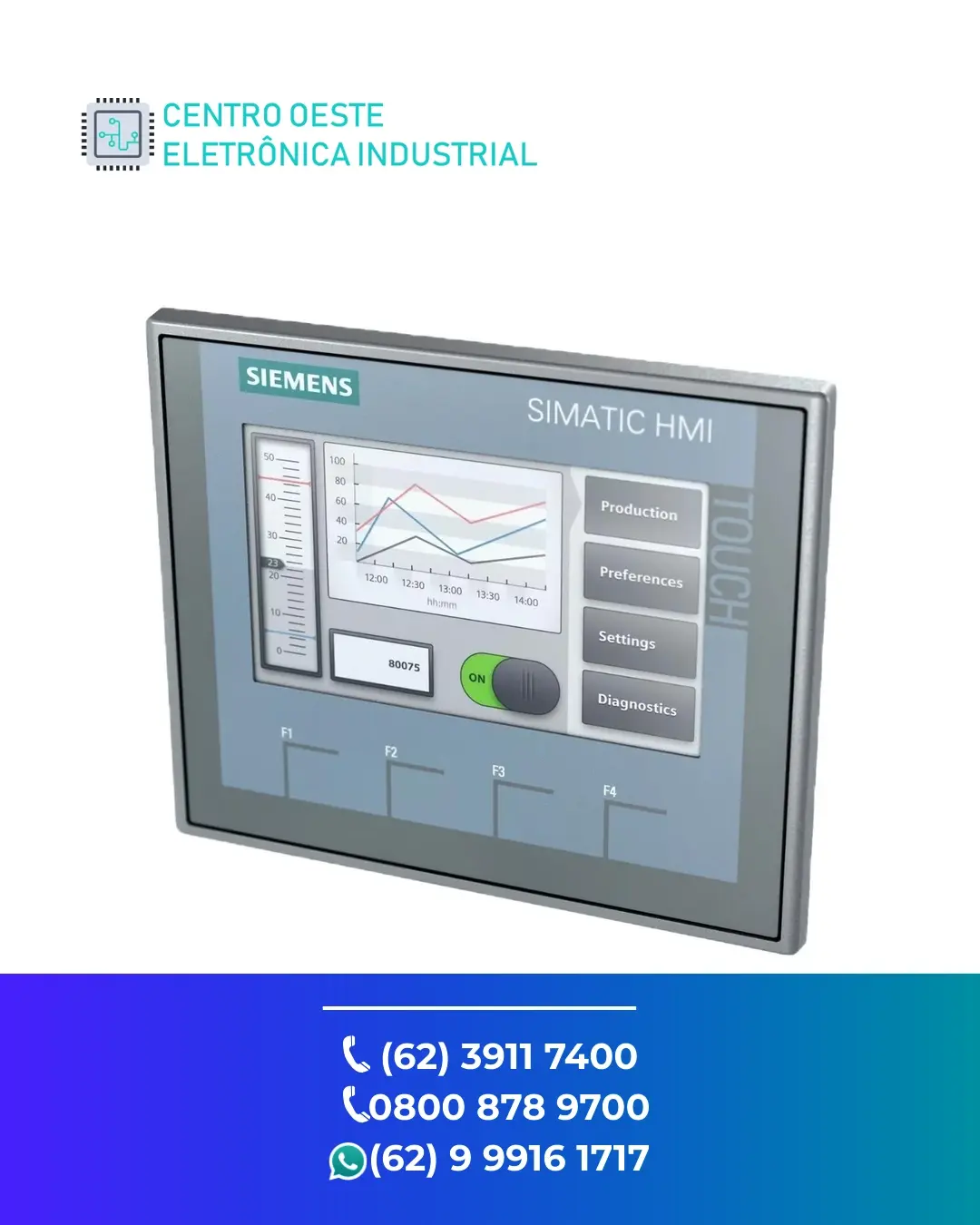 ASSISTÊNCIA TÉCNICA IHM SIEMENS KTP400 GOIÁS