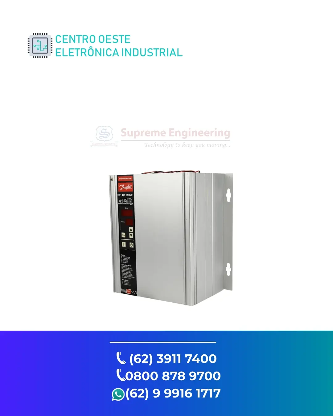 ASSISTÊNCIA TÉCNICA INVERSOR DANFOSS VLT 3500 BRASIL