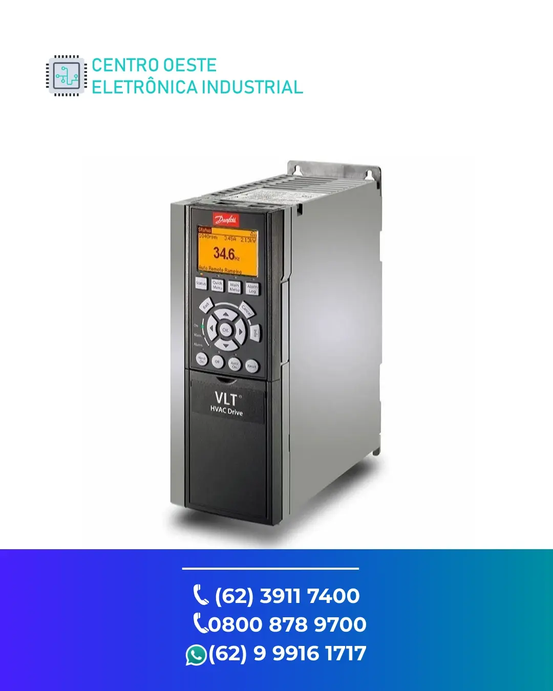 ASSISTÊNCIA TÉCNICA INVERSOR DANFOSS VLT AUTOMATIONDRIVE FC301 GOIÁS