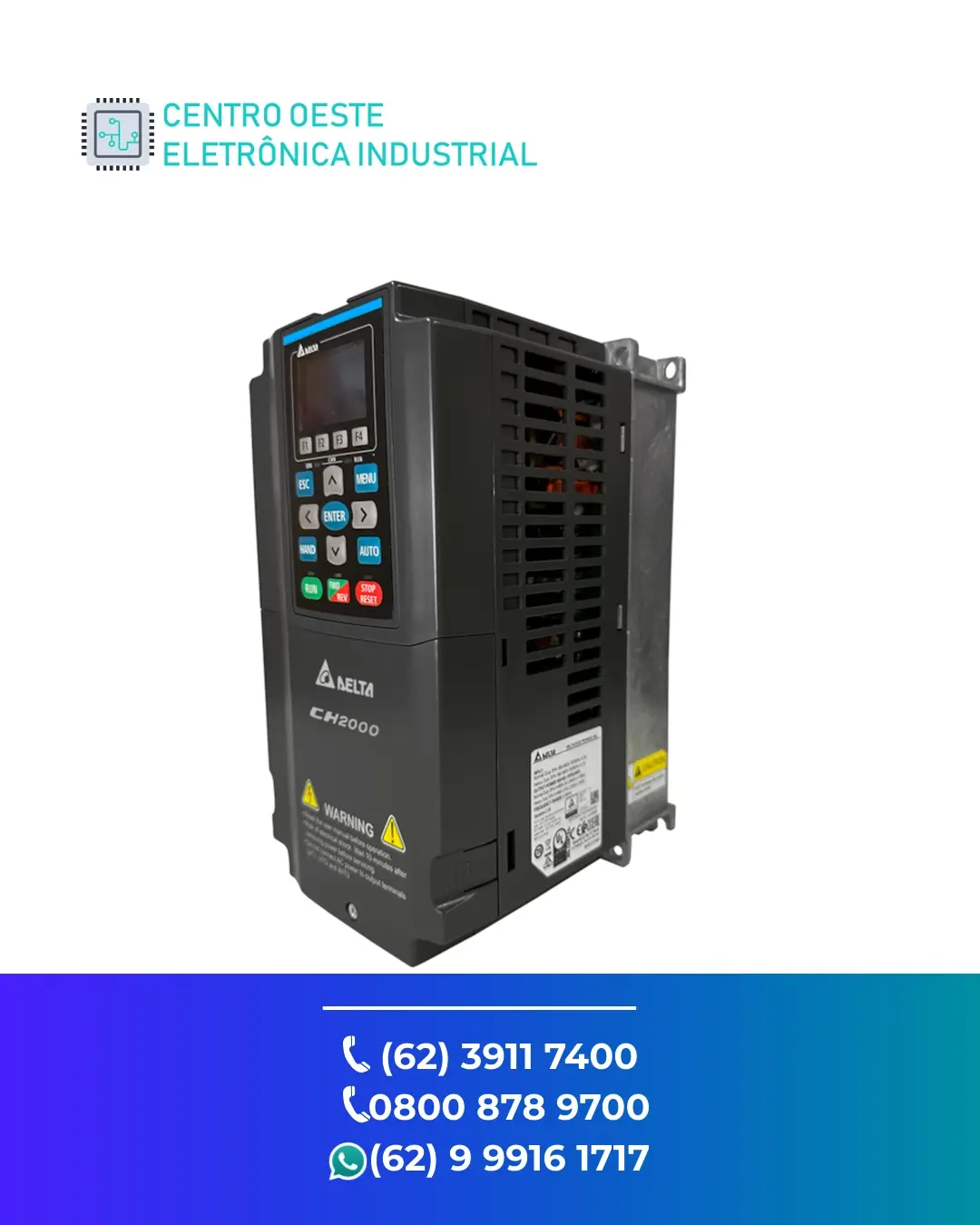 ASSISTÊNCIA TÉCNICA INVERSOR DELTA VFD CH2000 BRASIL