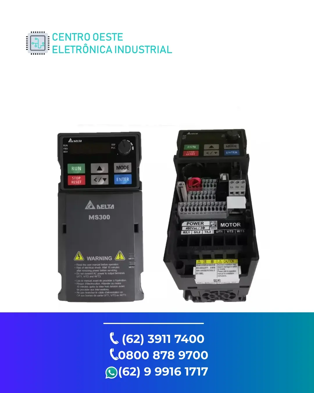 ASSISTÊNCIA TÉCNICA INVERSOR DELTA VFD ES BRASIL