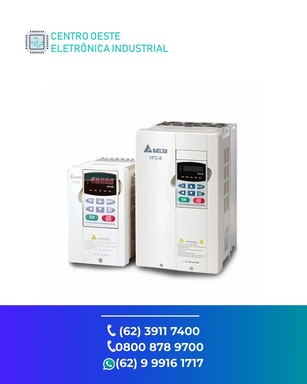 ASSISTÊNCIA TÉCNICA INVERSOR DELTA VFD VE GOIANIA