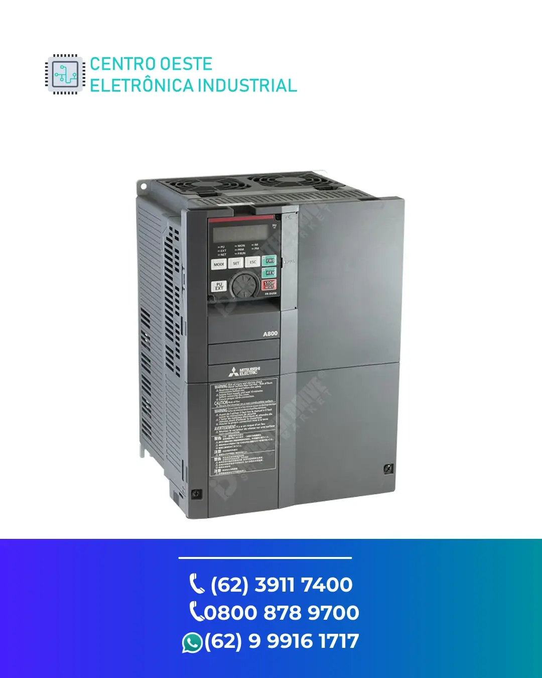 ASSISTÊNCIA TÉCNICA INVERSOR MITSUBISHI FR A840 BRASIL