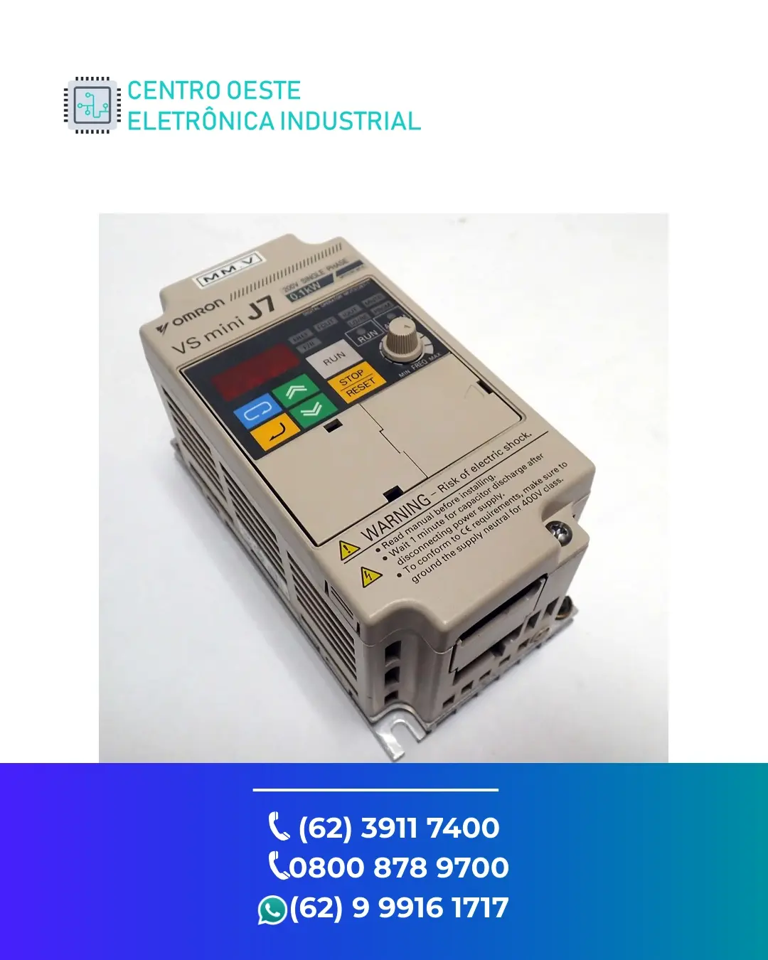 ASSISTÊNCIA TÉCNICA INVERSOR OMRON J7 GOIANIA