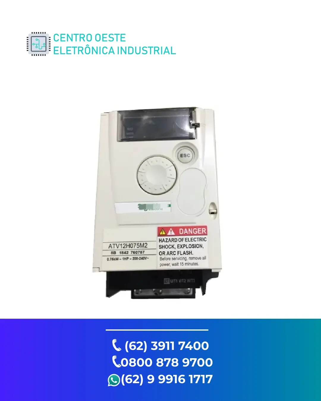 ASSISTÊNCIA TÉCNICA INVERSOR SCHNEIDER ATV12 GOIANIA