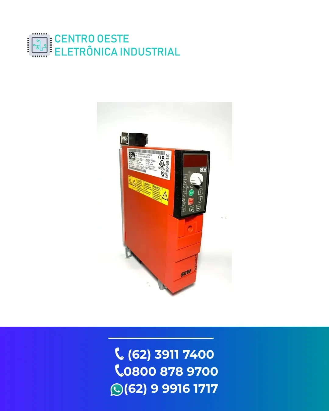 ASSISTÊNCIA TÉCNICA INVERSOR SEW EURODRIVE MOVITRAC LTP B GOIÁS