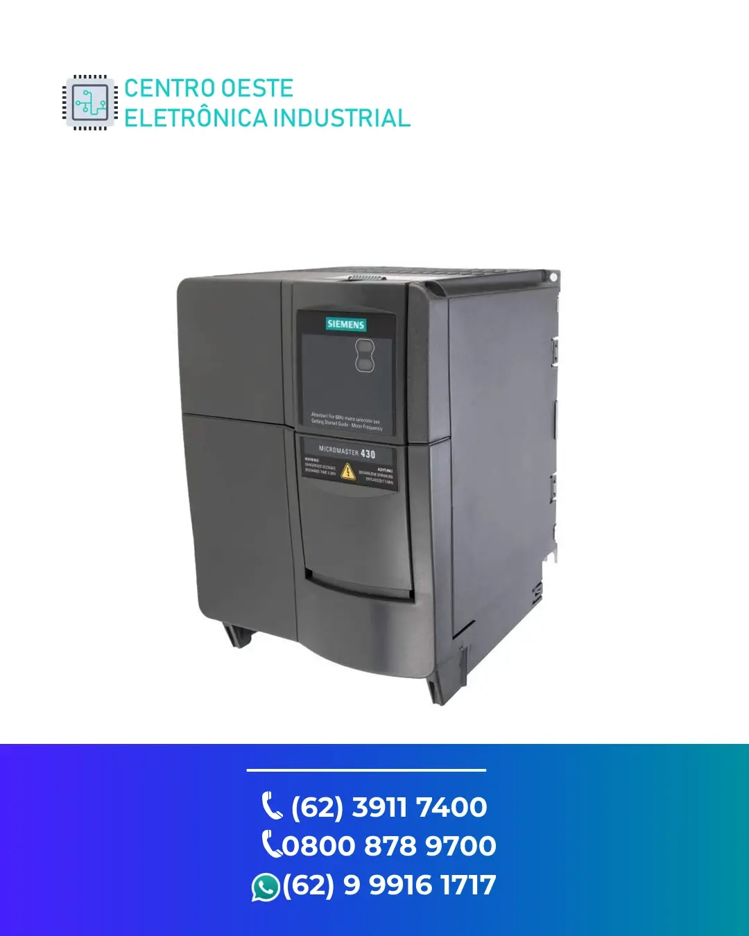 ASSISTÊNCIA TÉCNICA INVERSOR SIEMENS MICROMASTER 430 GOIANIA