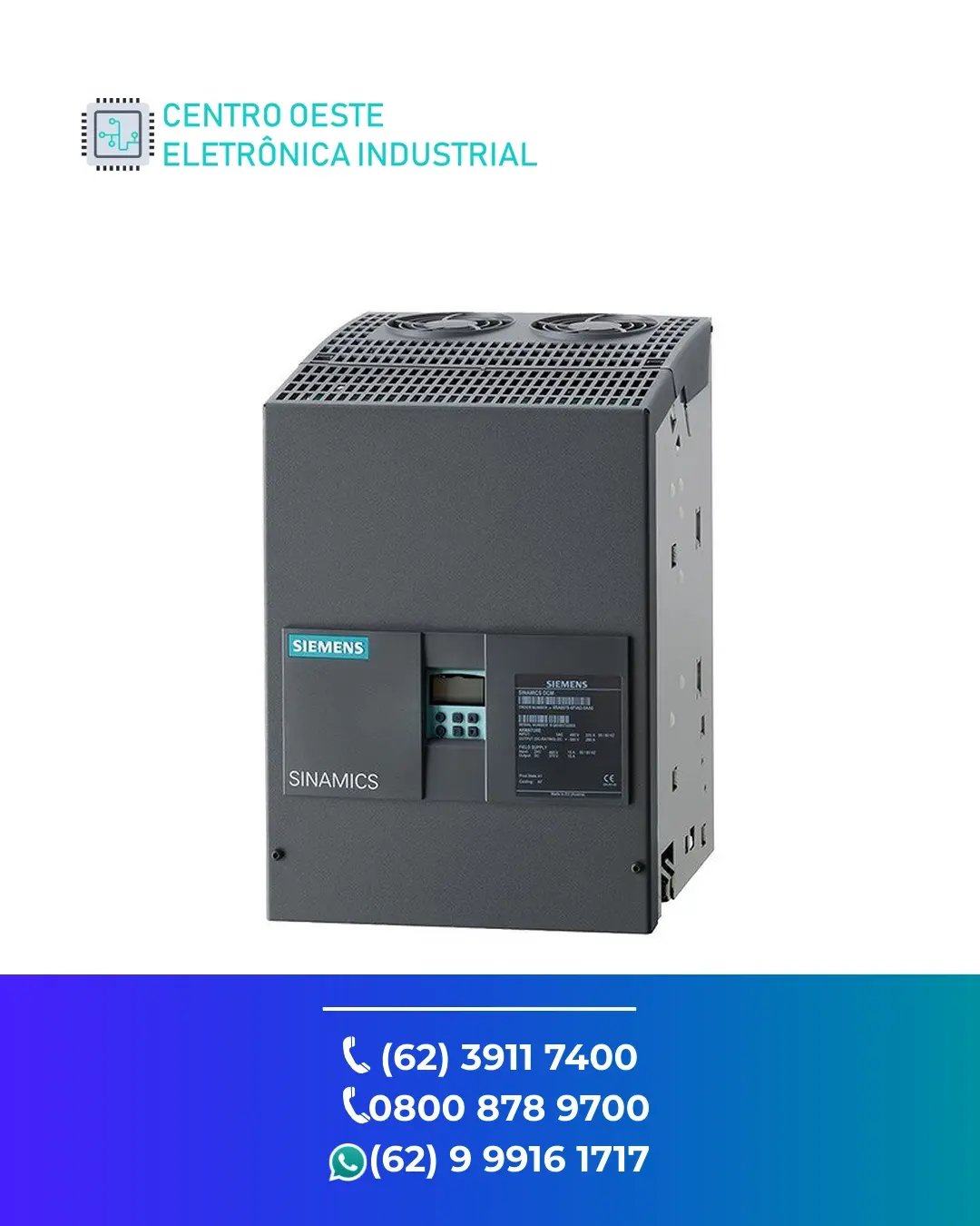 ASSISTÊNCIA TÉCNICA INVERSOR SIEMENS SINAMICS DCM BRASIL