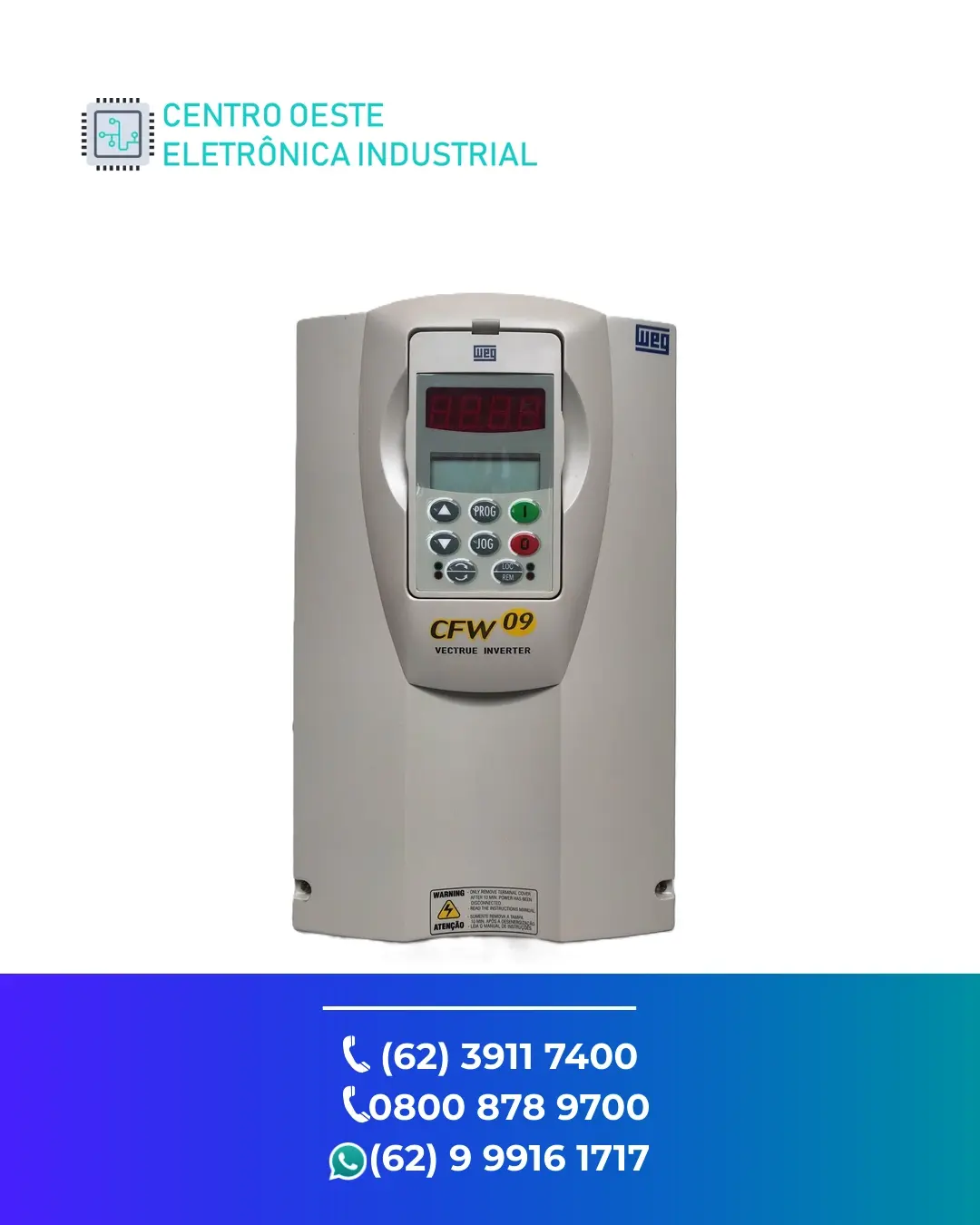 ASSISTÊNCIA TÉCNICA INVERSOR WEG CFW09 GOIÁS