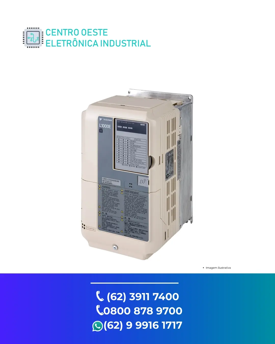 ASSISTÊNCIA TÉCNICA INVERSOR YASKAWA CIMR JB GOIÁS