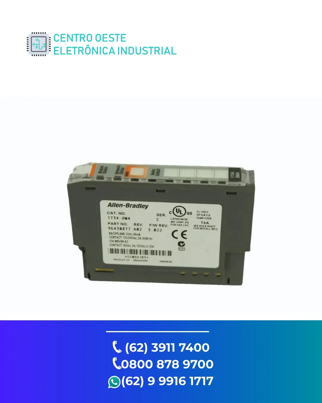 ASSISTÊNCIA TÉCNICA IO REMOTO ALLEN BRADLEY ARMORPOINT IO GOIANIA