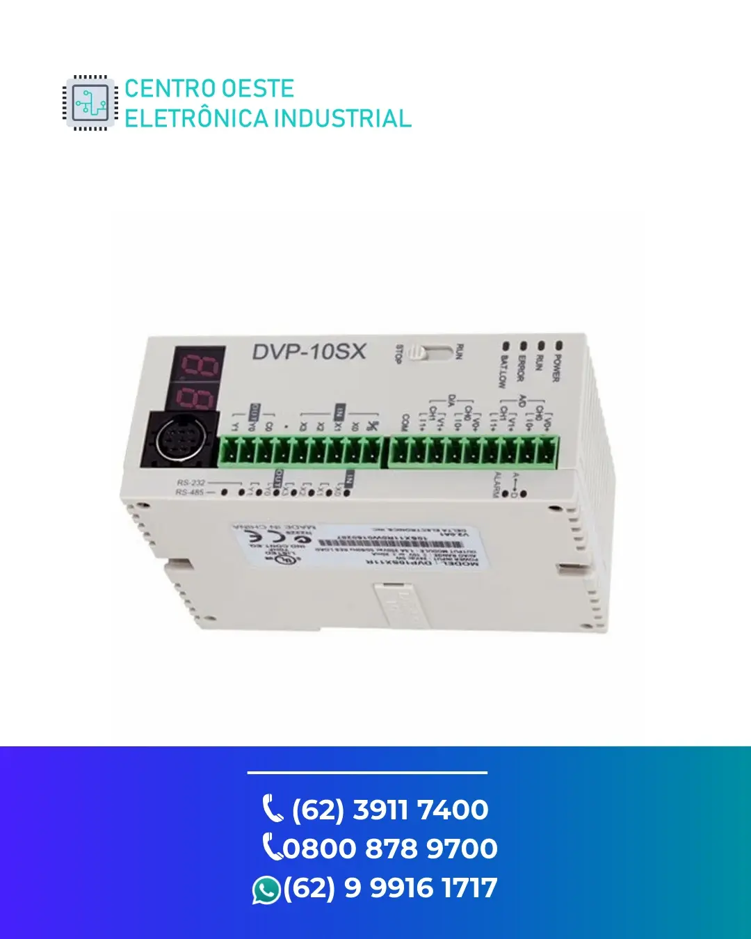 ASSISTÊNCIA TÉCNICA IO REMOTO DELTA DVP SLIM GOIANIA