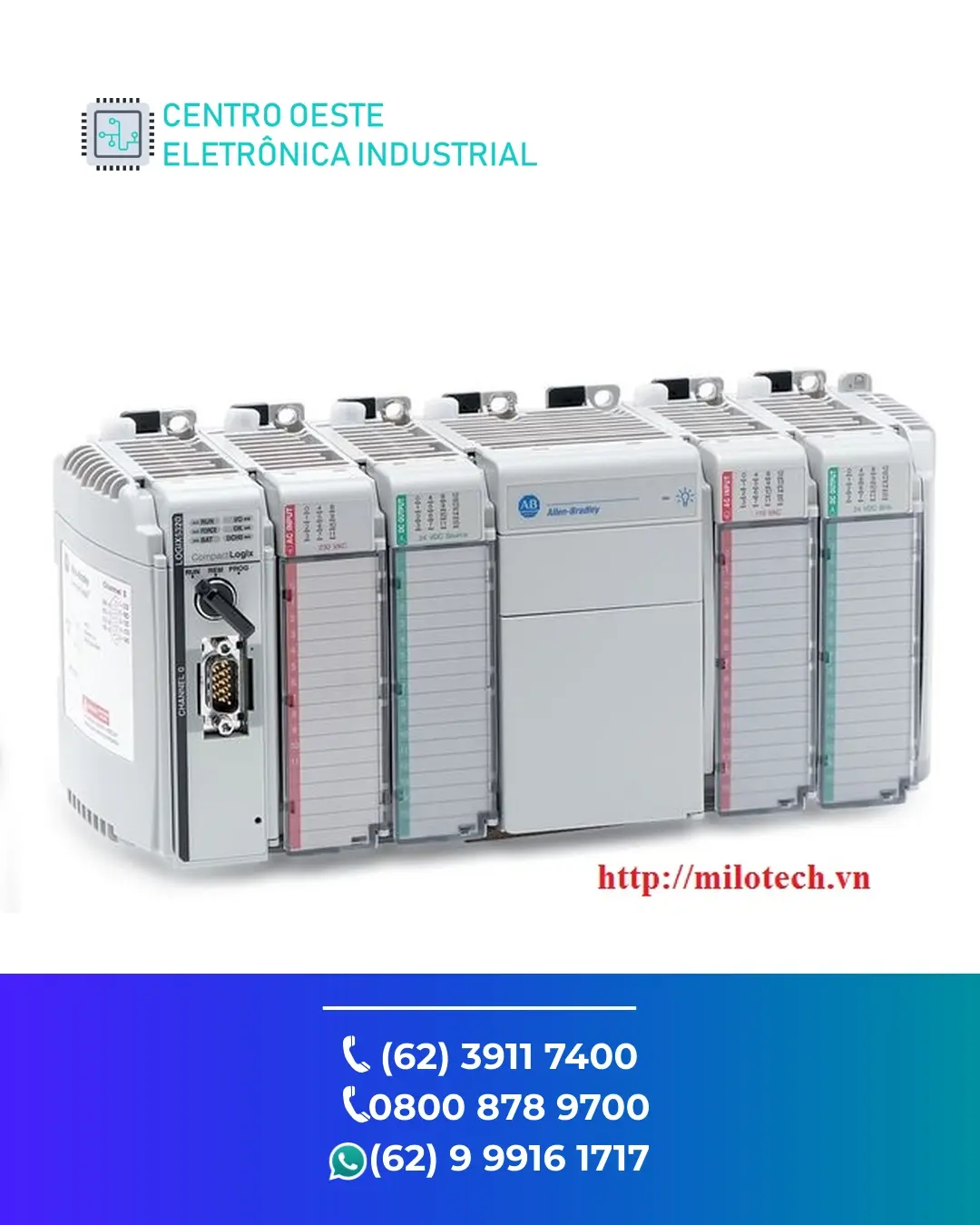 ASSISTÊNCIA TÉCNICA PLC ALLEN BRADLEY COMPACTLOGIX L33 GOIÁS