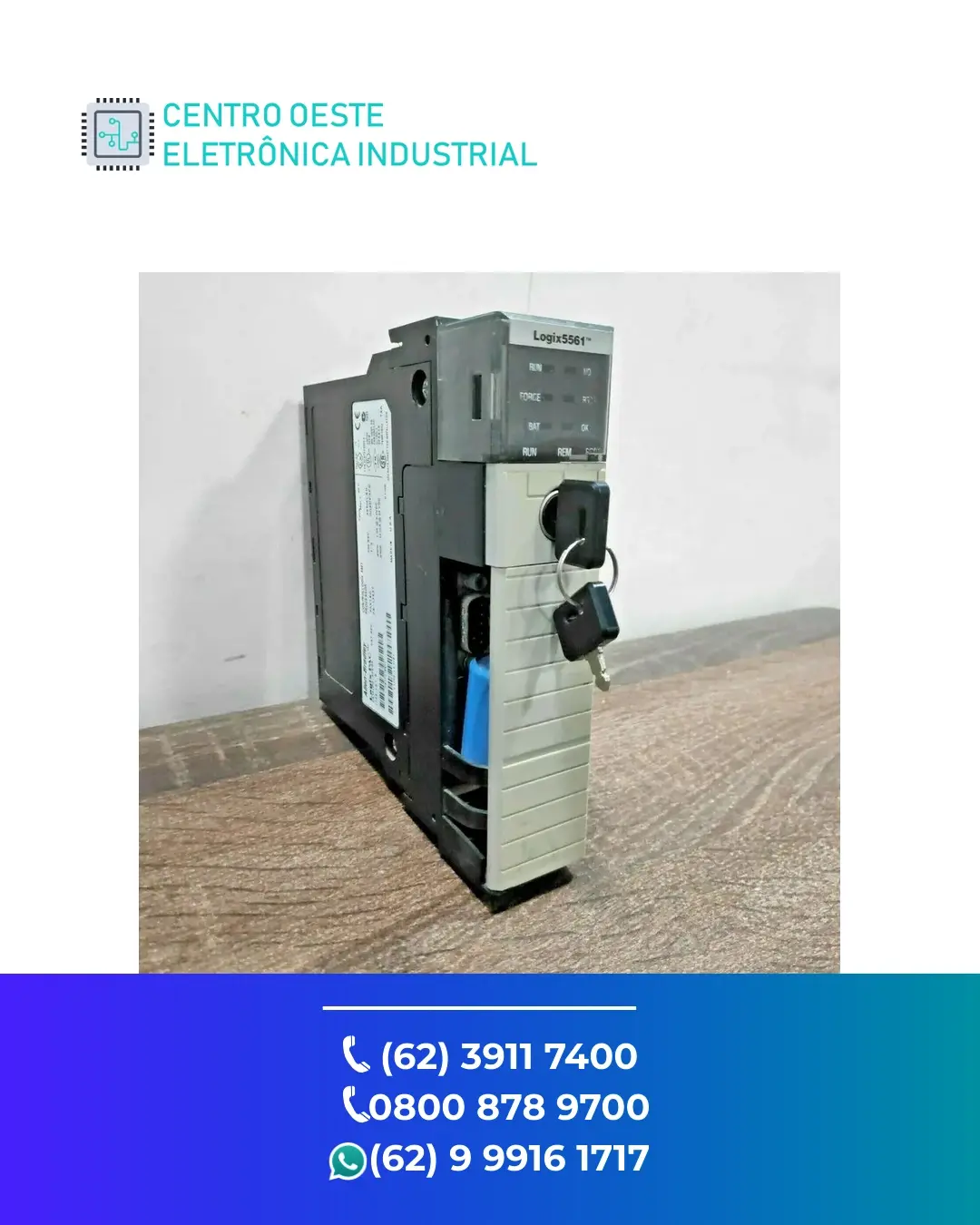 ASSISTÊNCIA TÉCNICA PLC ALLEN BRADLEY CONTROLLOGIX L61 GOIÁS