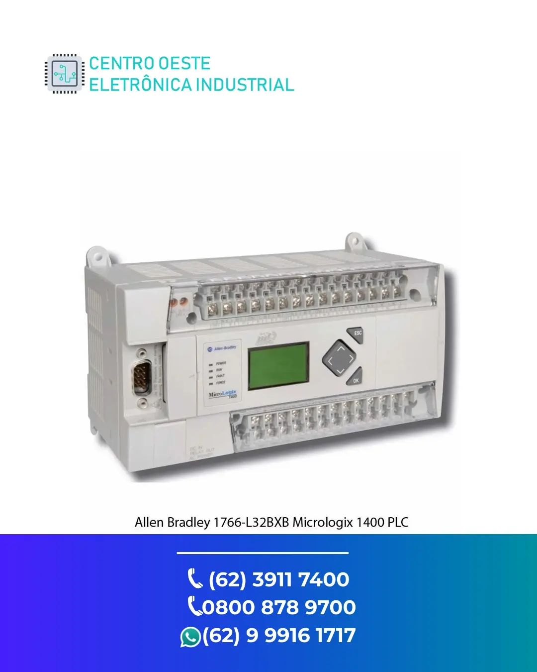 ASSISTÊNCIA TÉCNICA PLC ALLEN BRADLEY MICROLOGIX 1400 GOIANIA