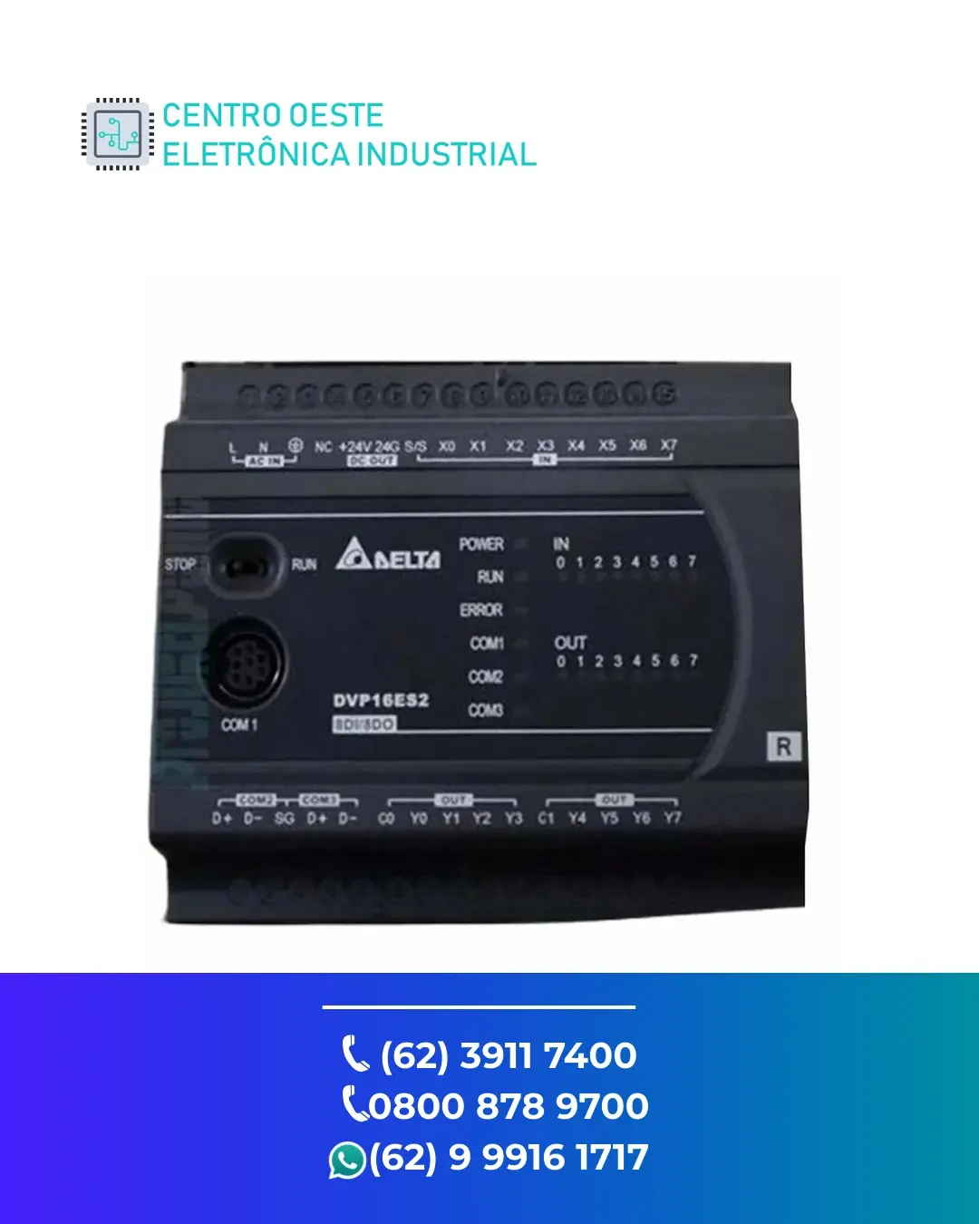 ASSISTÊNCIA TÉCNICA PLC DELTA DVP EH3 BRASIL