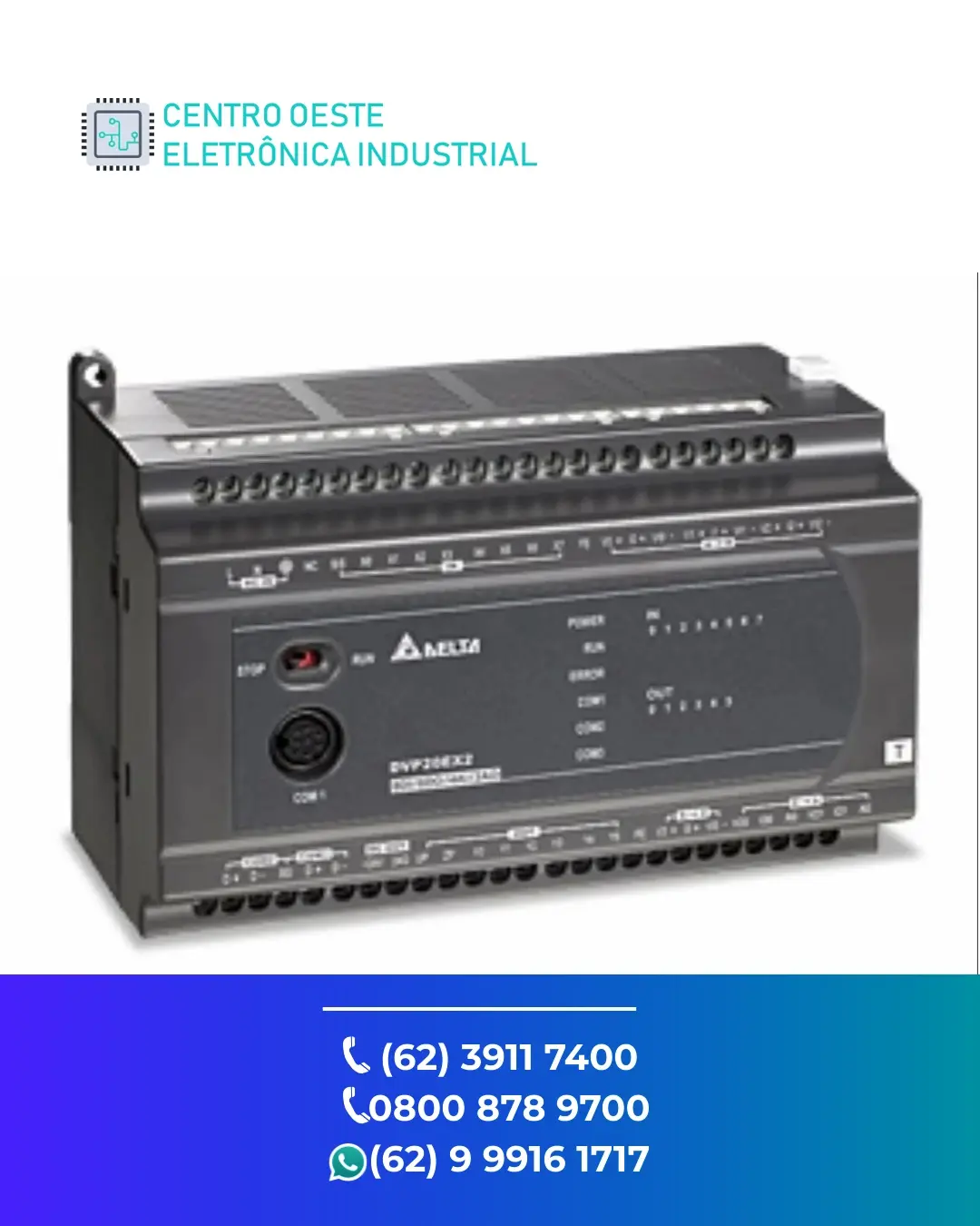 ASSISTÊNCIA TÉCNICA PLC DELTA DVP ES2 GOIANIA