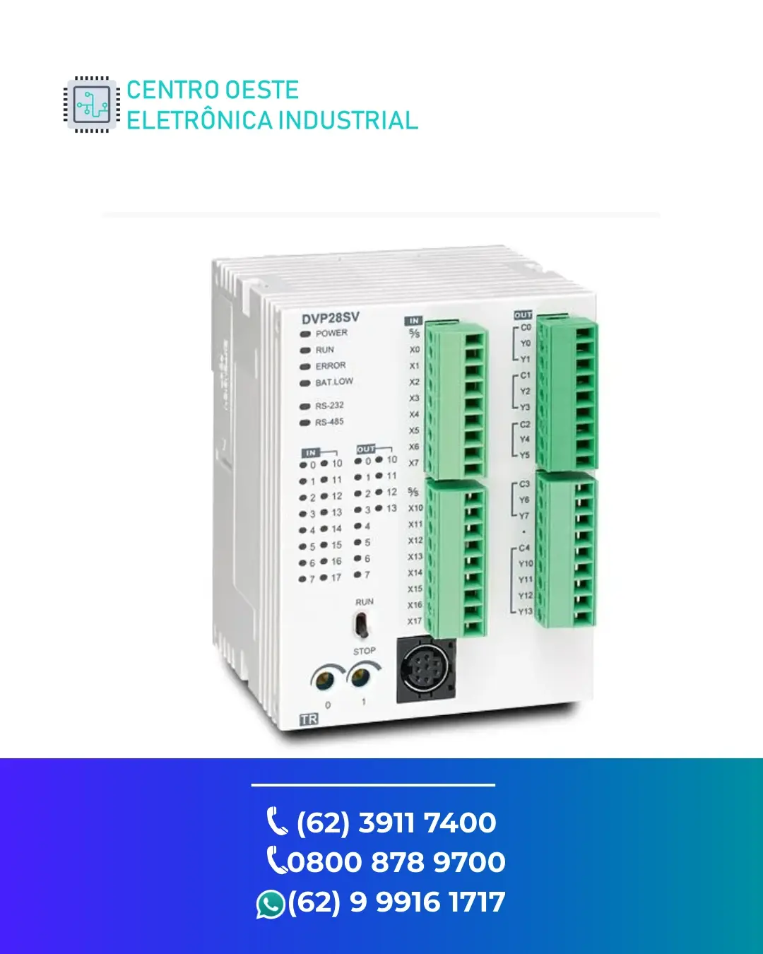 ASSISTÊNCIA TÉCNICA PLC DELTA DVP SV2 BRASIL