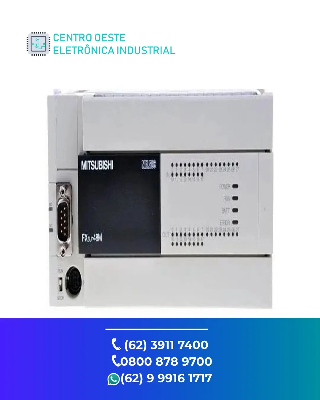 ASSISTÊNCIA TÉCNICA PLC MITSUBISHI FX2NC GOIÁS