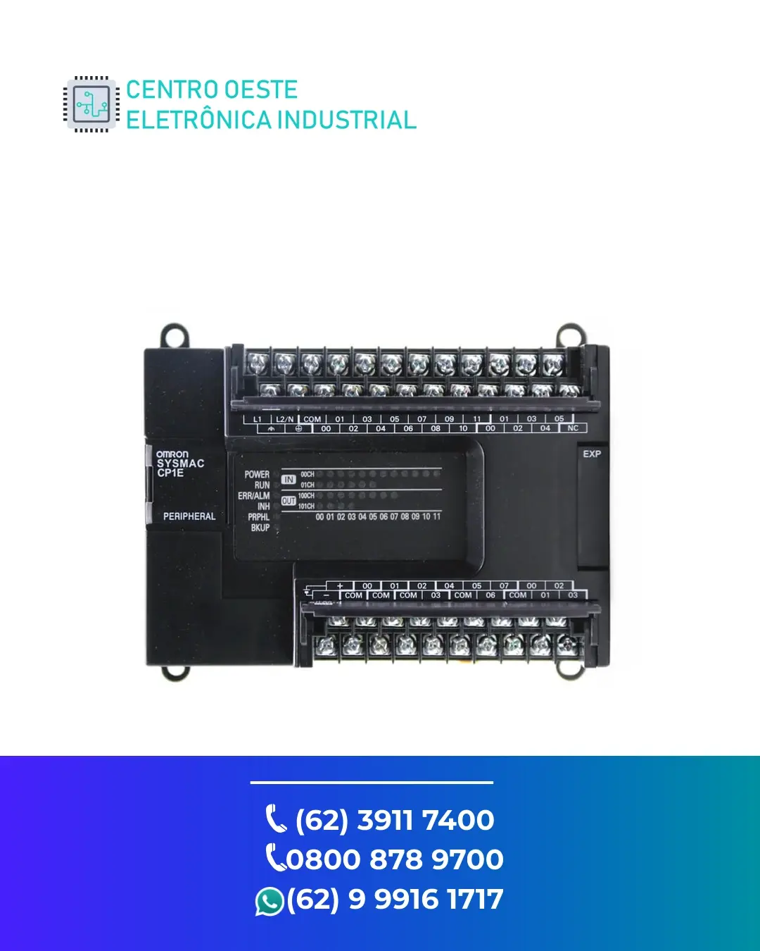 ASSISTÊNCIA TÉCNICA PLC OMRON CP1E BRASIL