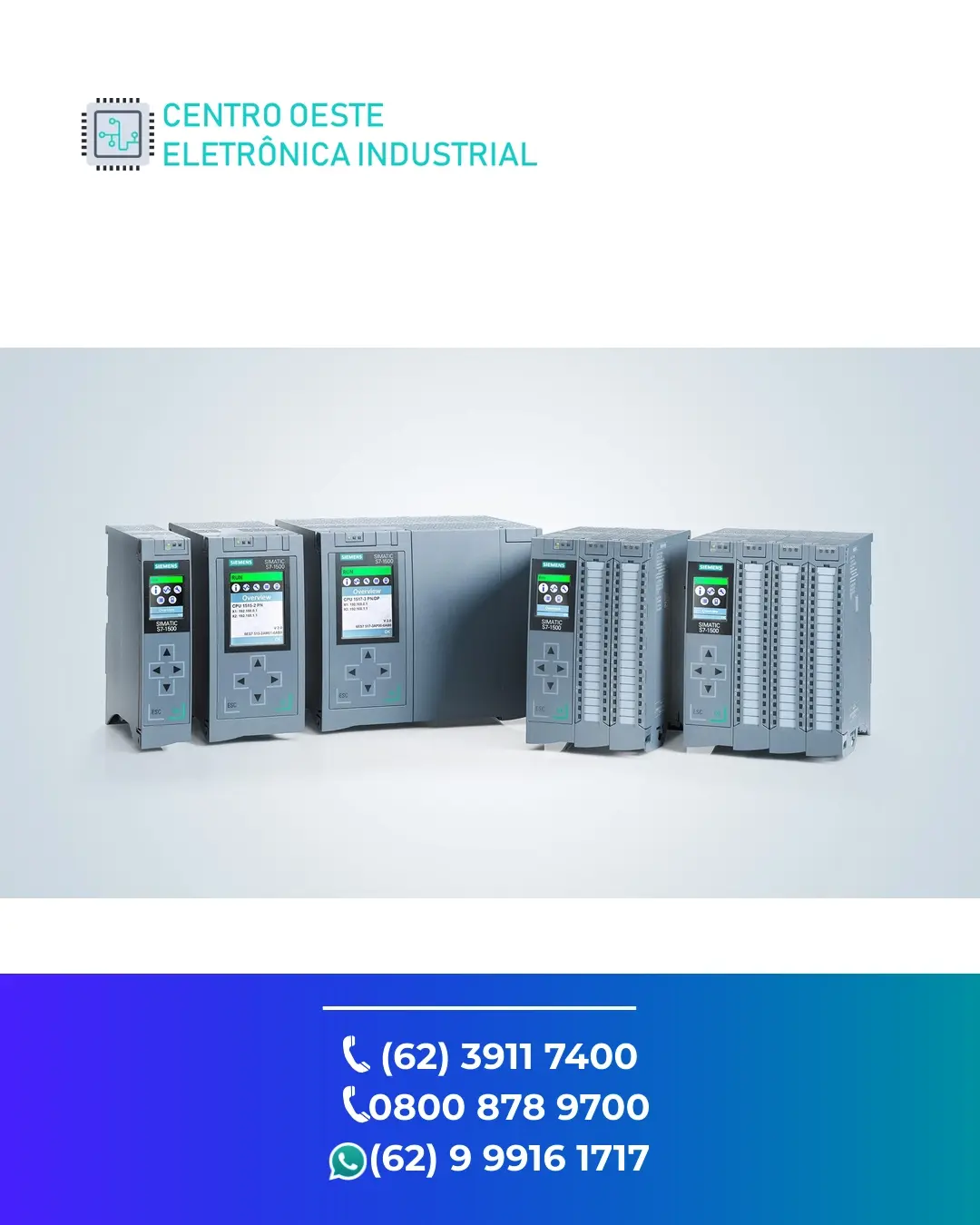 ASSISTÊNCIA TÉCNICA PLC SIEMENS S7 1500T GOIÁS