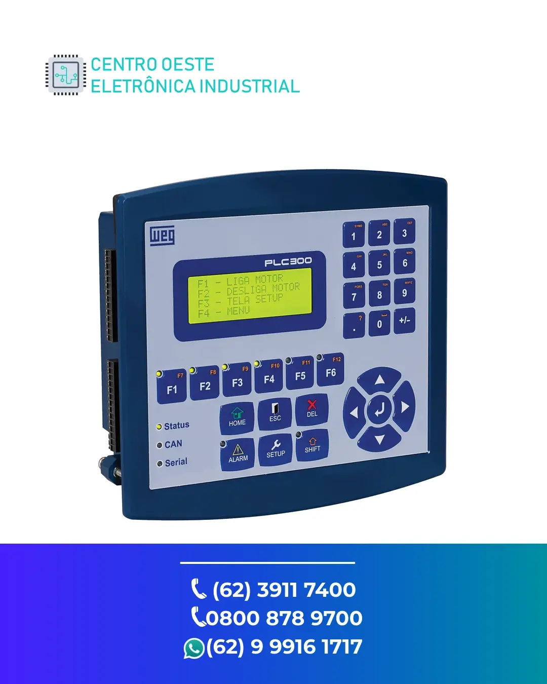 ASSISTÊNCIA TÉCNICA PLC WEG PLC300 GOIÁS