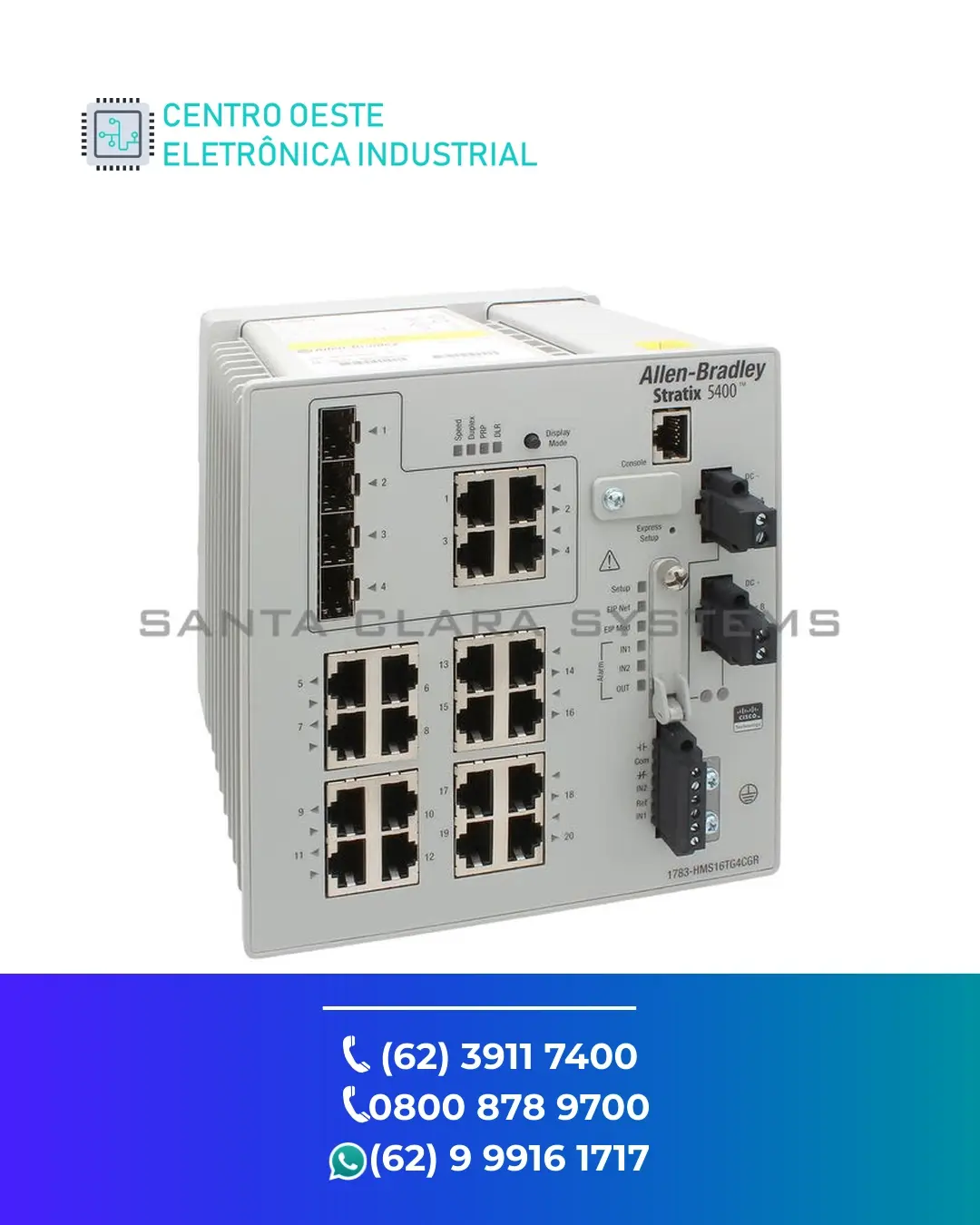 ASSISTÊNCIA TÉCNICA REDE ALLEN BRADLEY STRATIX 5400 GOIANIA