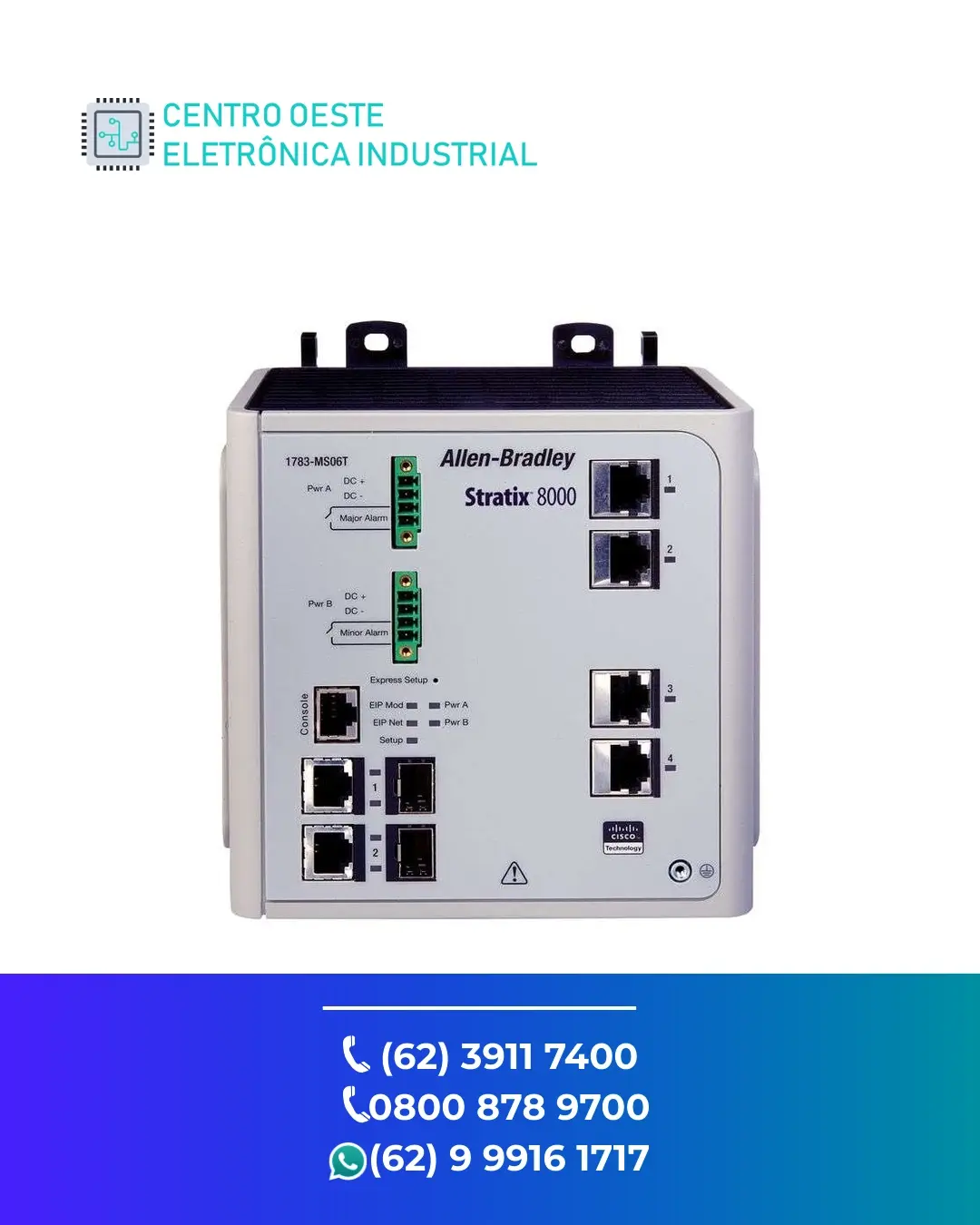 ASSISTÊNCIA TÉCNICA REDE ALLEN BRADLEY STRATIX 8000 BRASIL