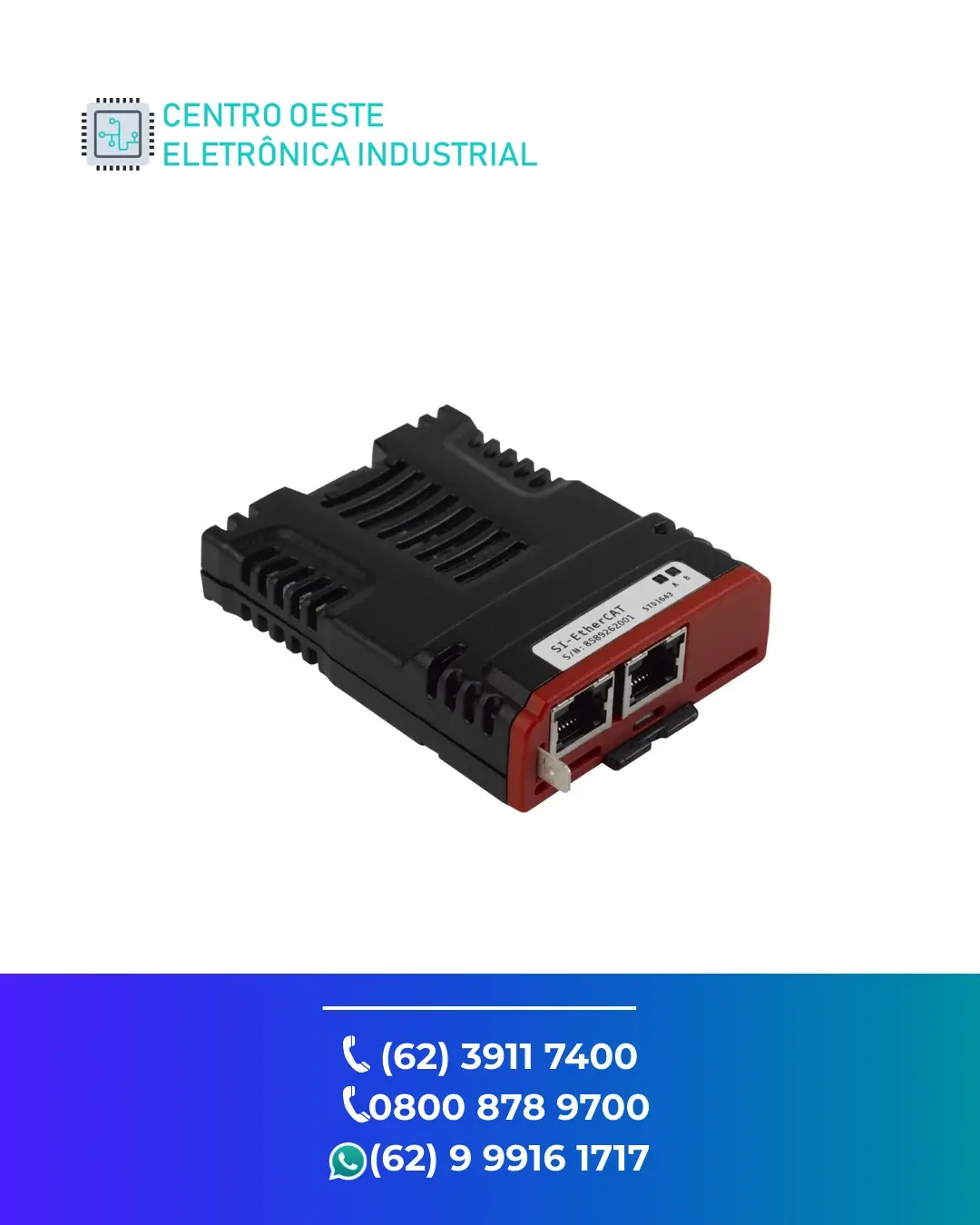 ASSISTÊNCIA TÉCNICA REDE CONTROL TECHNIQUES ETHERCAT GOIANIA