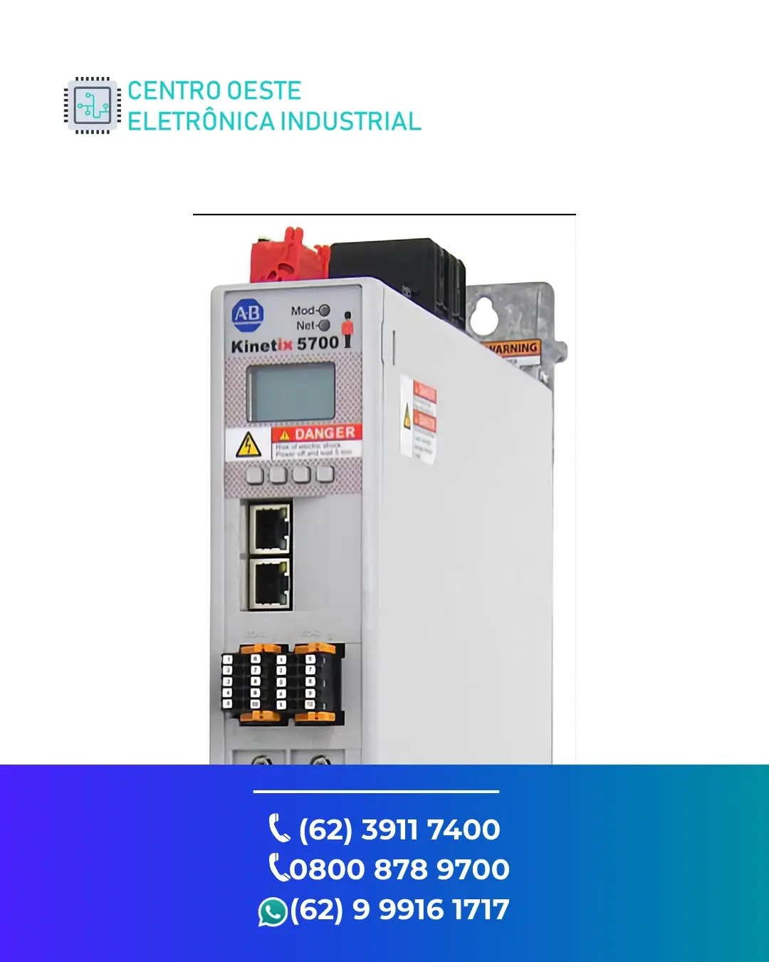 ASSISTÊNCIA TÉCNICA SERVO DRIVE ALLEN BRADLEY KINETIX 5700 GOIÁS