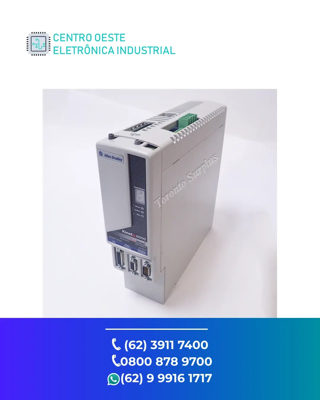 ASSISTÊNCIA TÉCNICA SERVO DRIVE ALLEN BRADLEY KINETIX 6000 GOIÁS