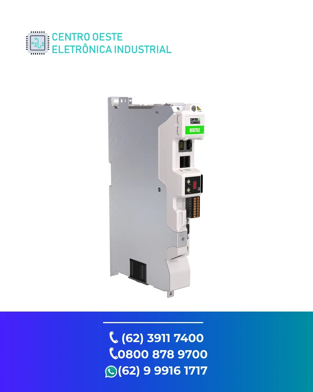 ASSISTÊNCIA TÉCNICA SERVO DRIVE CONTROL TECHNIQUES DIGITAX M755 GOIÁS