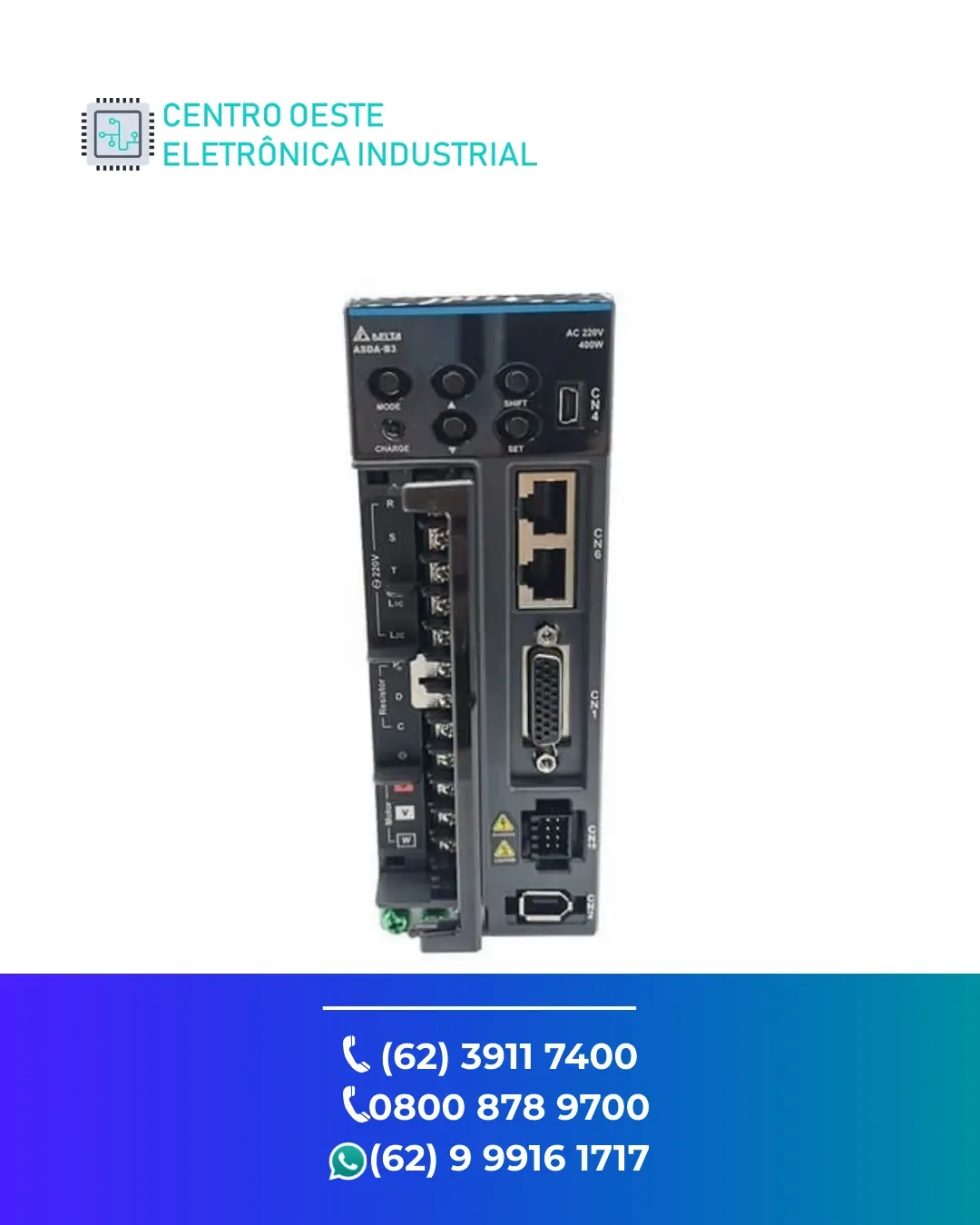 ASSISTÊNCIA TÉCNICA SERVO DRIVE DELTA ASDA A GOIANIA