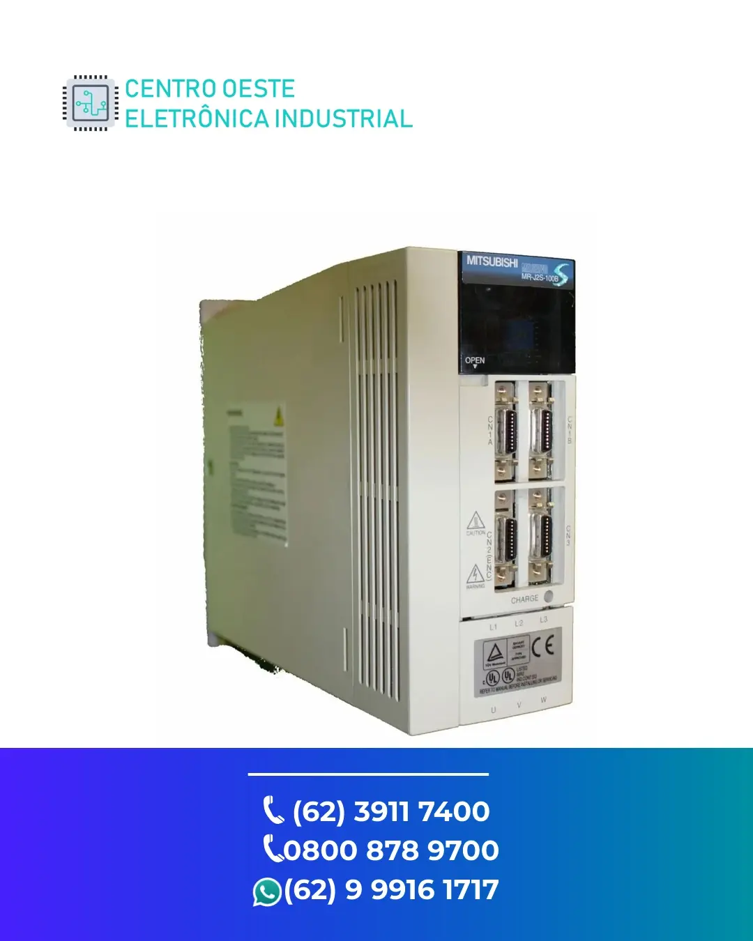 ASSISTÊNCIA TÉCNICA SERVO DRIVE MITSUBISHI MR J2S BRASIL