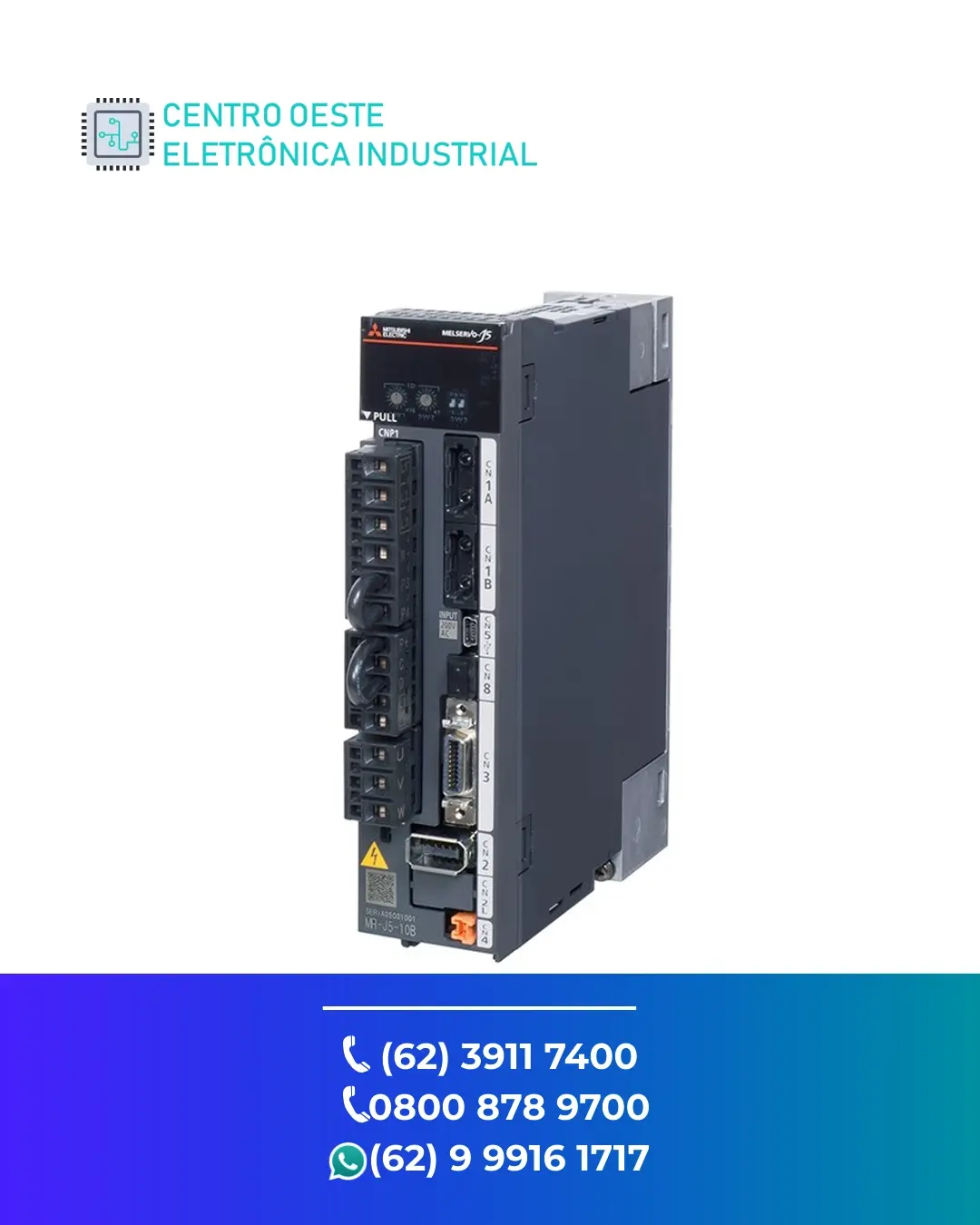 ASSISTÊNCIA TÉCNICA SERVO DRIVE MITSUBISHI MR J5 GOIANIA