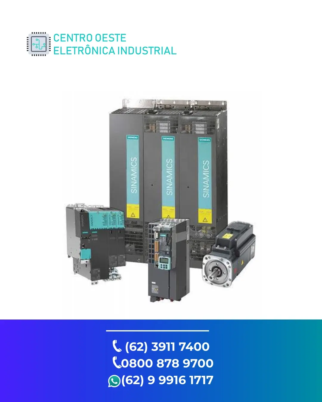 ASSISTÊNCIA TÉCNICA SERVO DRIVE SIEMENS SINAMICS S120 GOIÁS