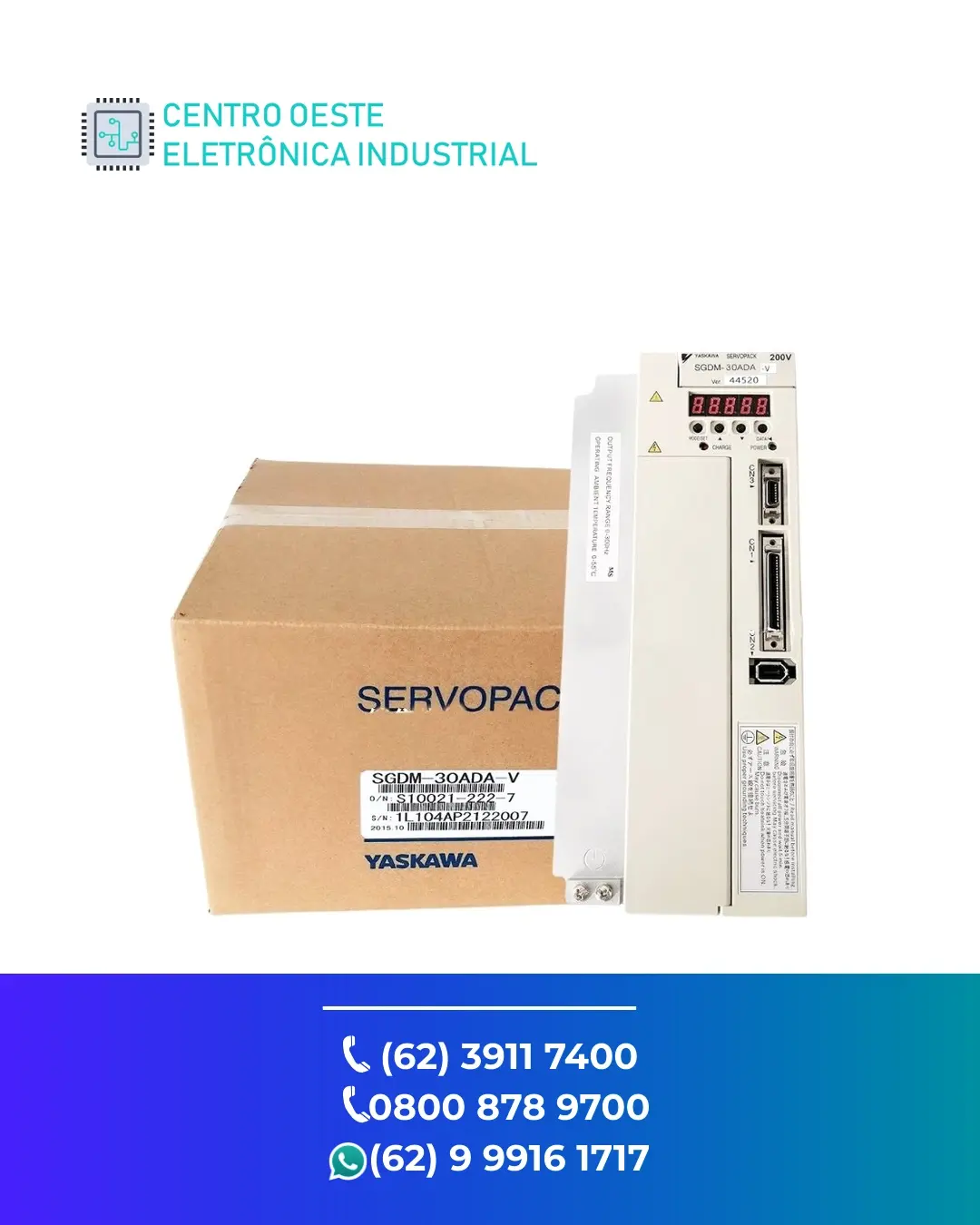 ASSISTÊNCIA TÉCNICA SERVO DRIVE YASKAWA SIGMA II GOIÁS