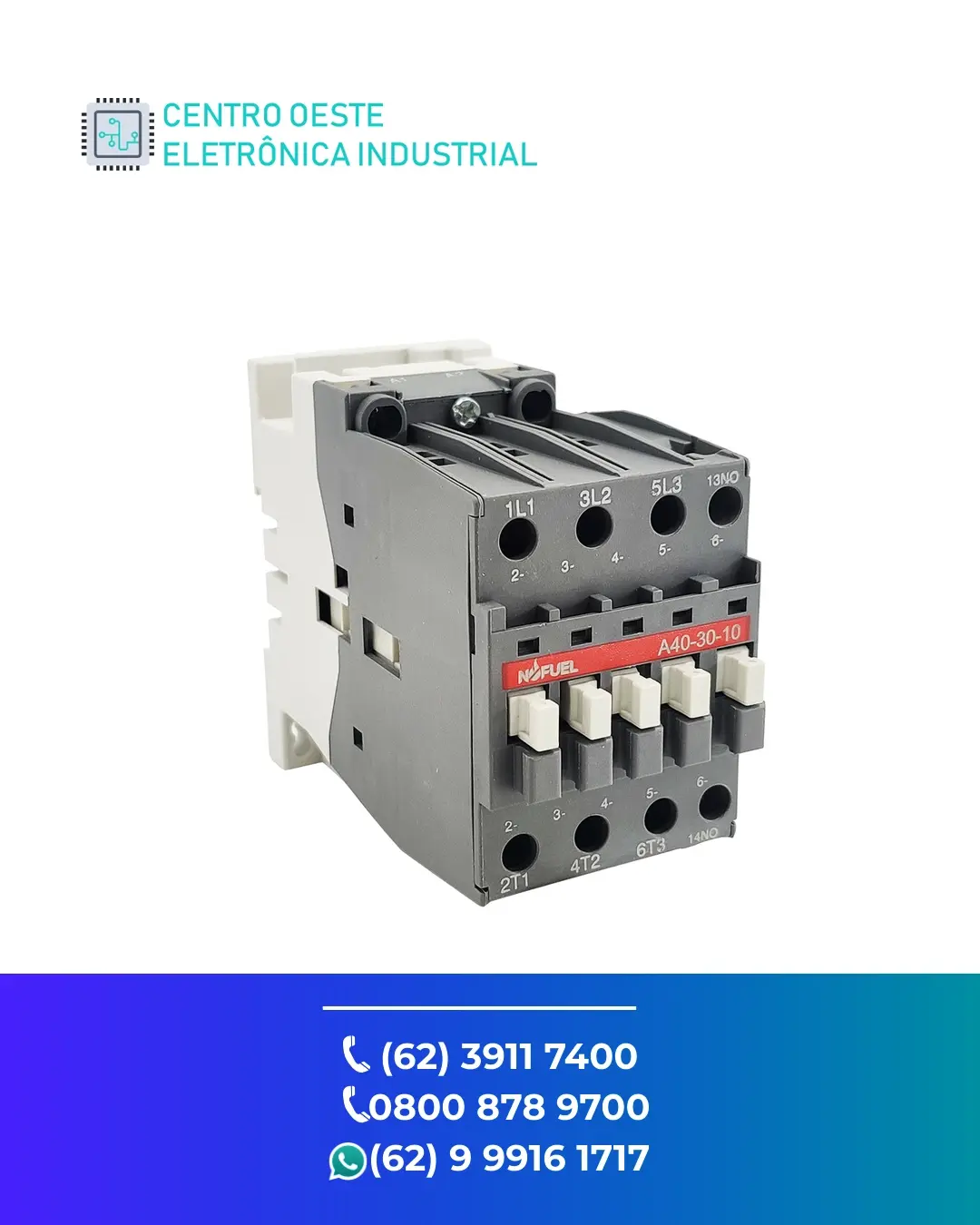 CONSERTO CONTATOR ABB A40 BRASIL