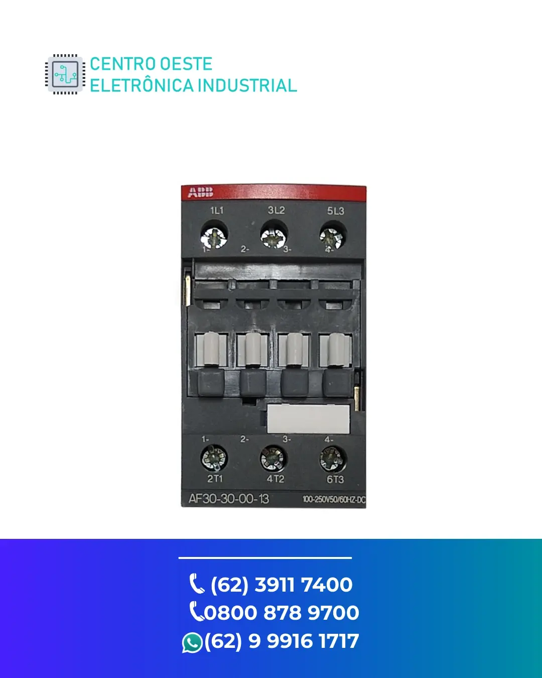 CONSERTO CONTATOR ABB AF30 GOIÁS