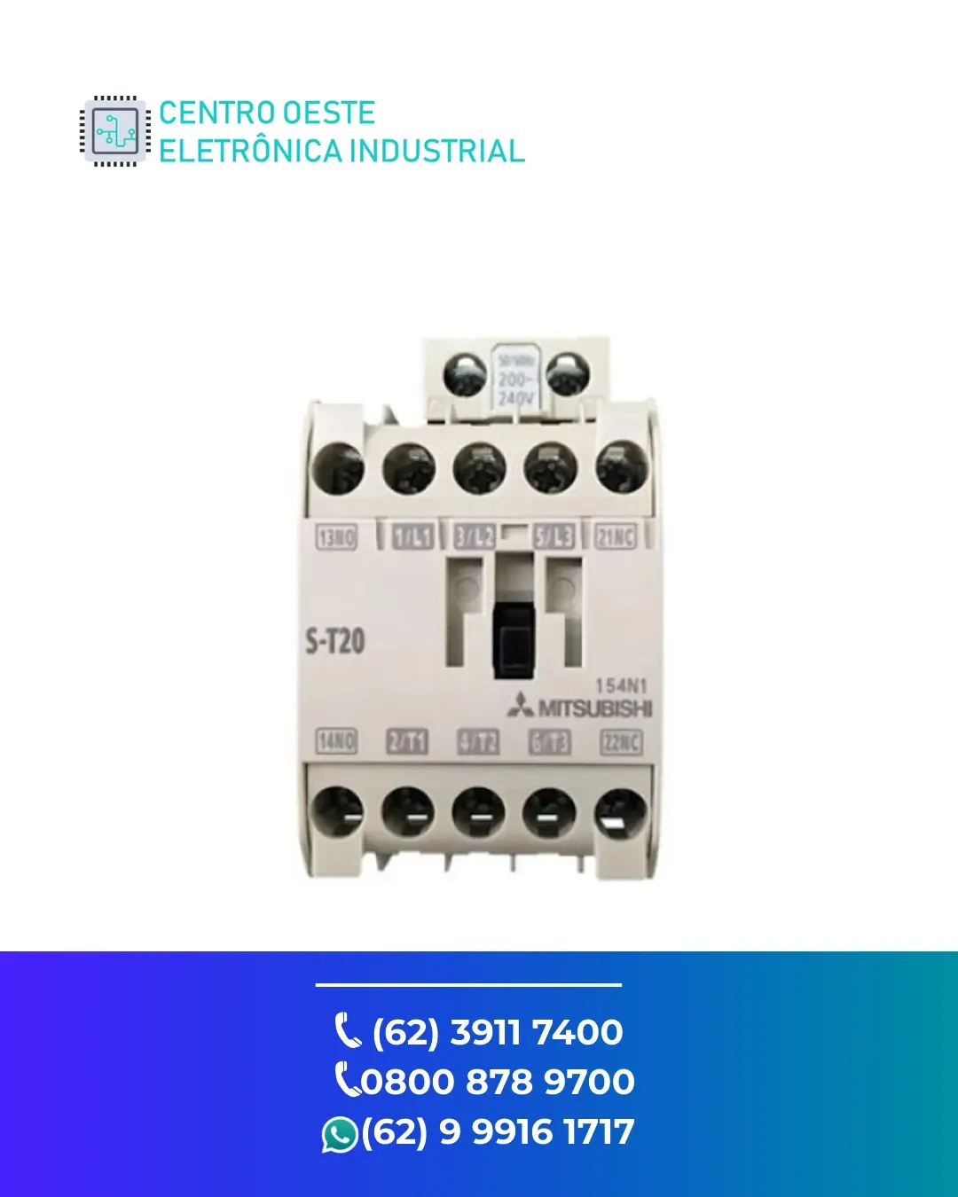 CONSERTO CONTATOR MITSUBISHI S T20 GOIÁS