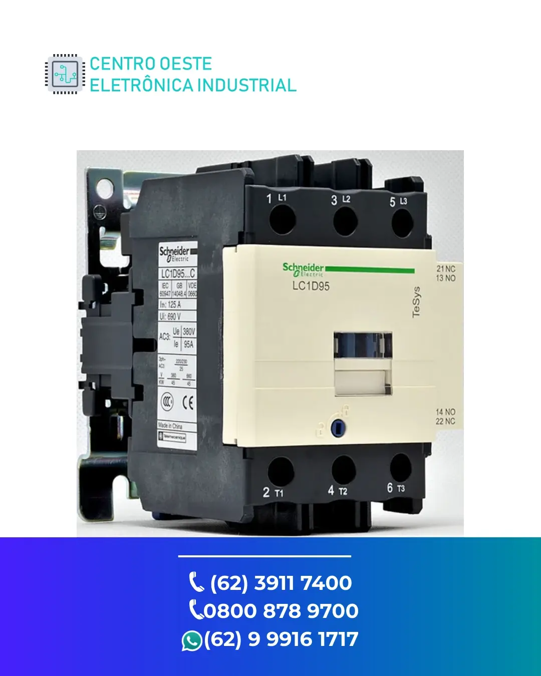 CONSERTO CONTATOR SCHNEIDER LC1D09 GOIANIA