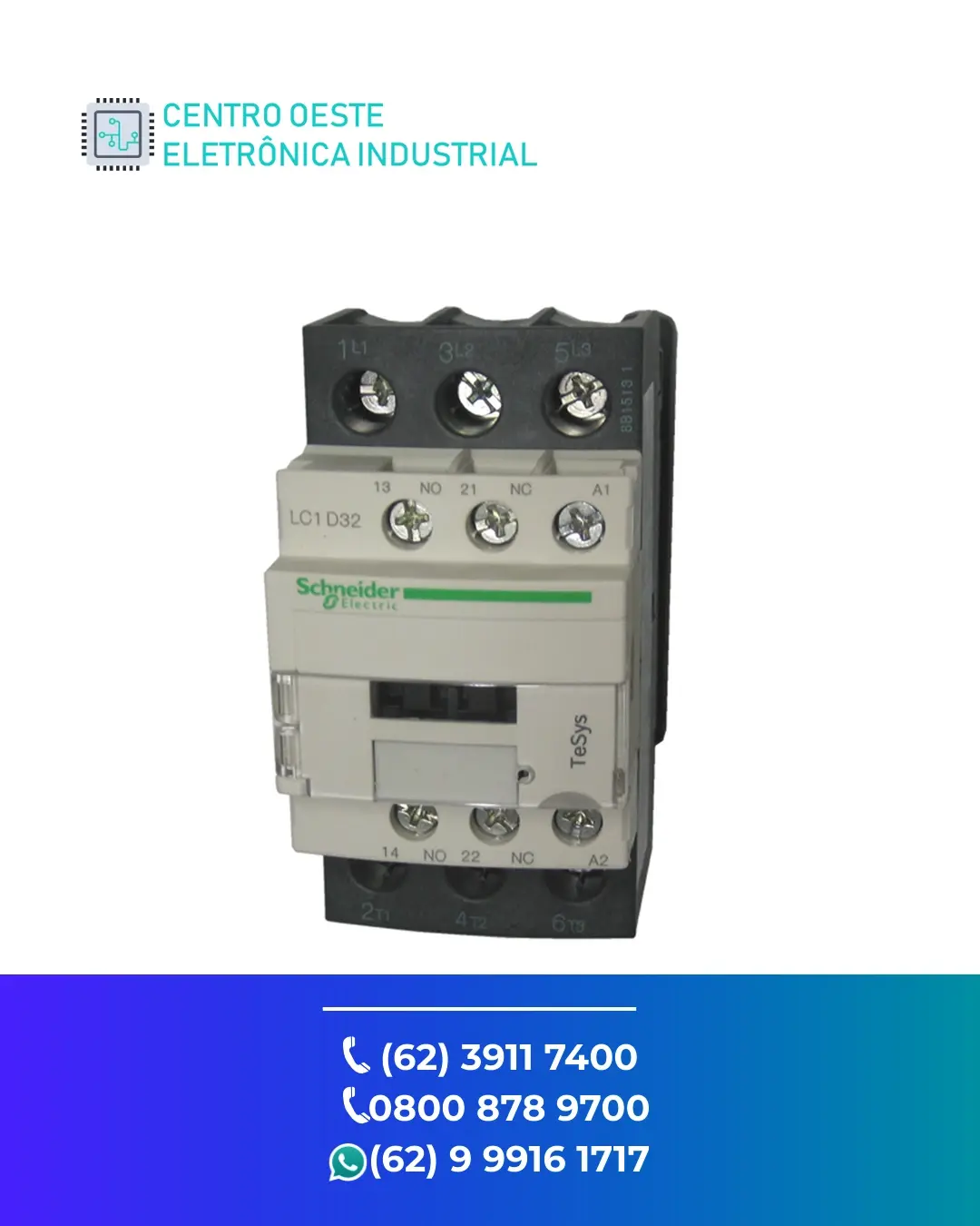 CONSERTO CONTATOR SCHNEIDER LC1D32 GOIÁS