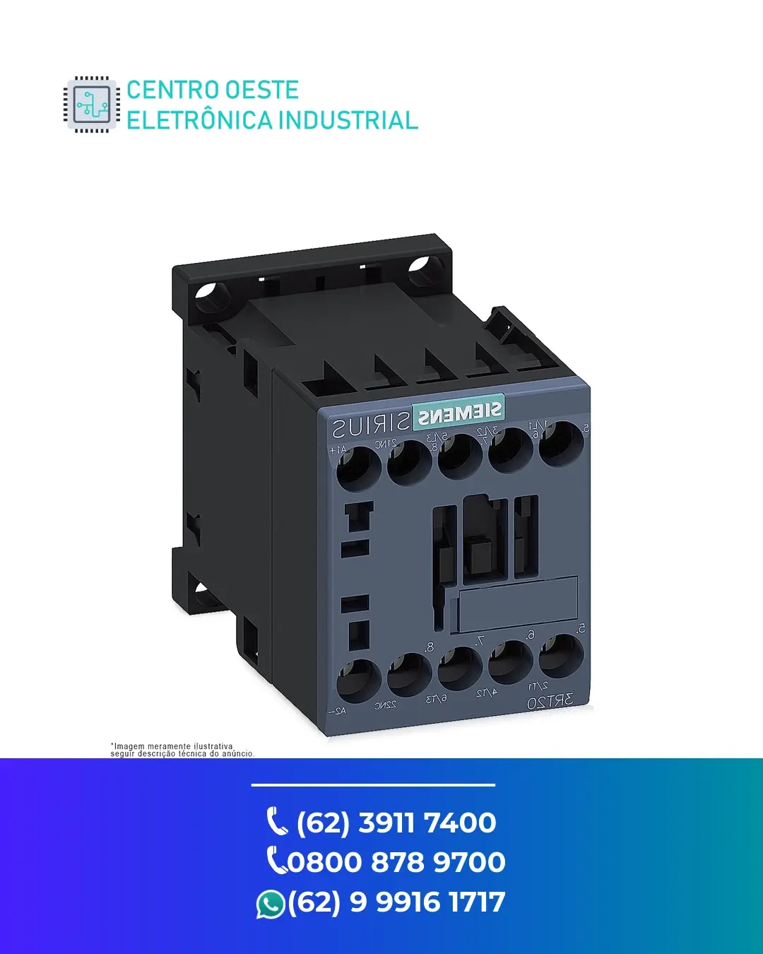 CONSERTO CONTATOR SIEMENS 3RT70 GOIÁS
