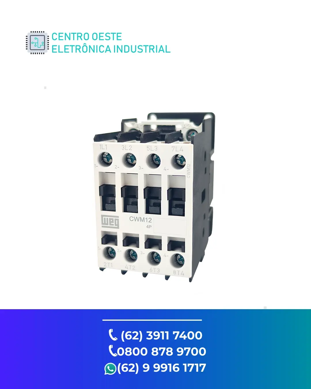 CONSERTO CONTATOR WEG CWM12 GOIANIA