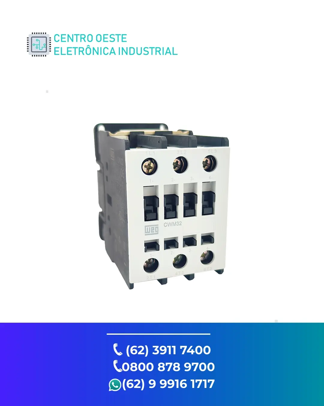 CONSERTO CONTATOR WEG CWM32 GOIANIA