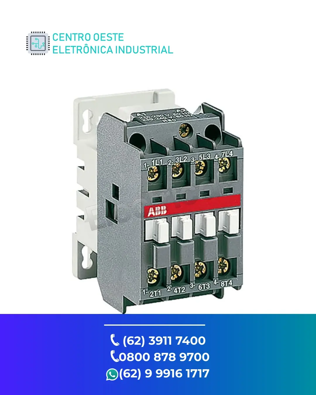 CONSERTO DE CONTATOR ABB A16 BRASIL